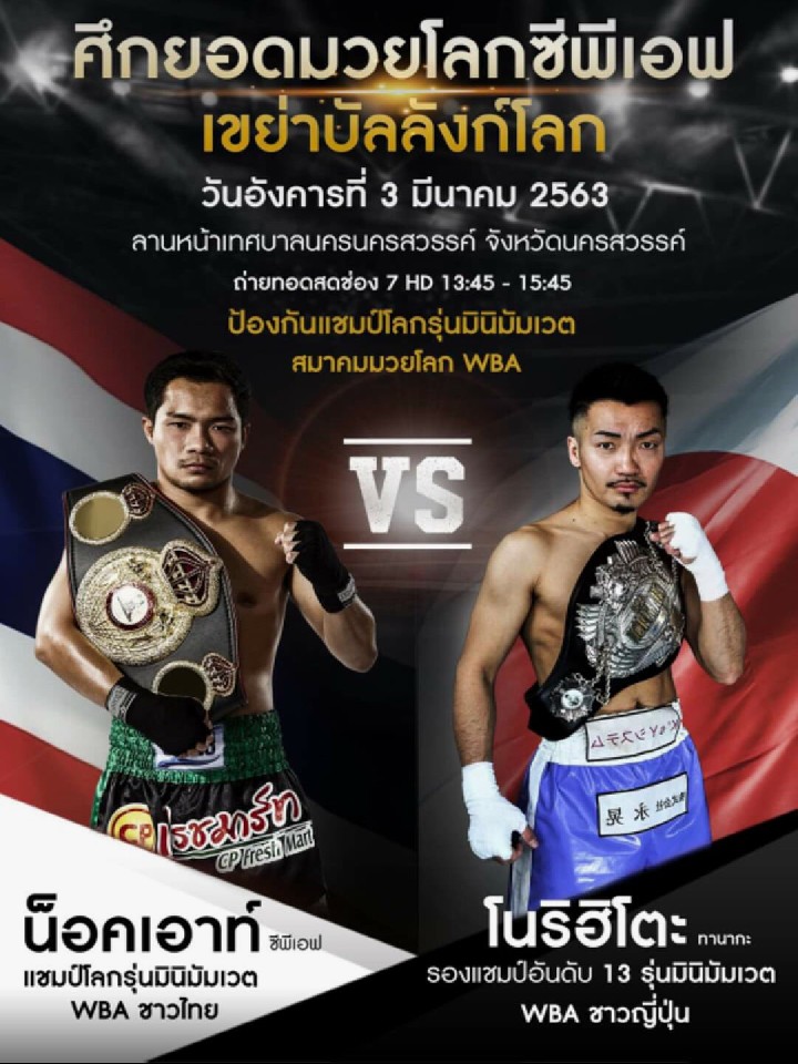 ボクシング試合日程 田中教仁 タイ 世界 年3月3日 火 14 30開始 ボクシングモバイル