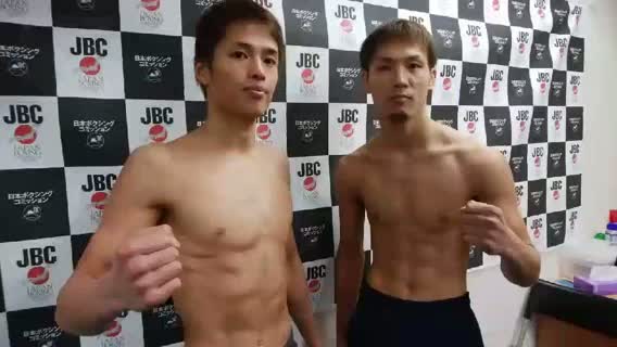 日本Sフェザー級戦 末吉vs大里 前日計量動画