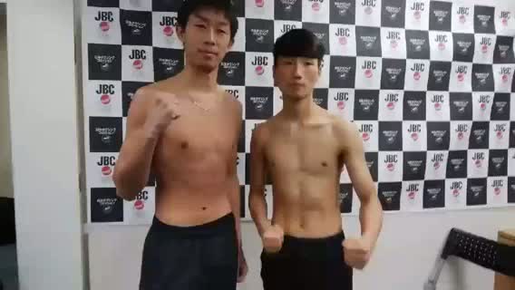 清水聡 OPBFフェザー級王座V2戦 前日計量動画