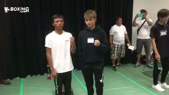 IBF世界ミニマム級タイトルマッチ前日計量