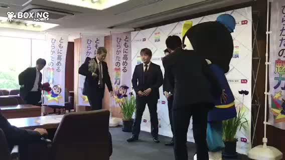 矢田良太が(Gツダ)枚方市役所を表敬訪問