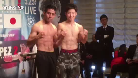 WBC世界Lフライ級タイトル戦前日計量動画