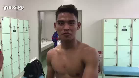 OPBFフライ級タイトル戦勝ちコメント