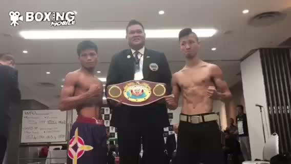 WBO－APライトフライ級王座決定戦前日計量
