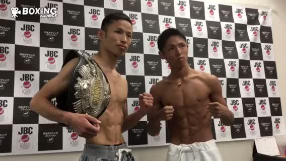 日本ミニマム級タイトル戦前日計量