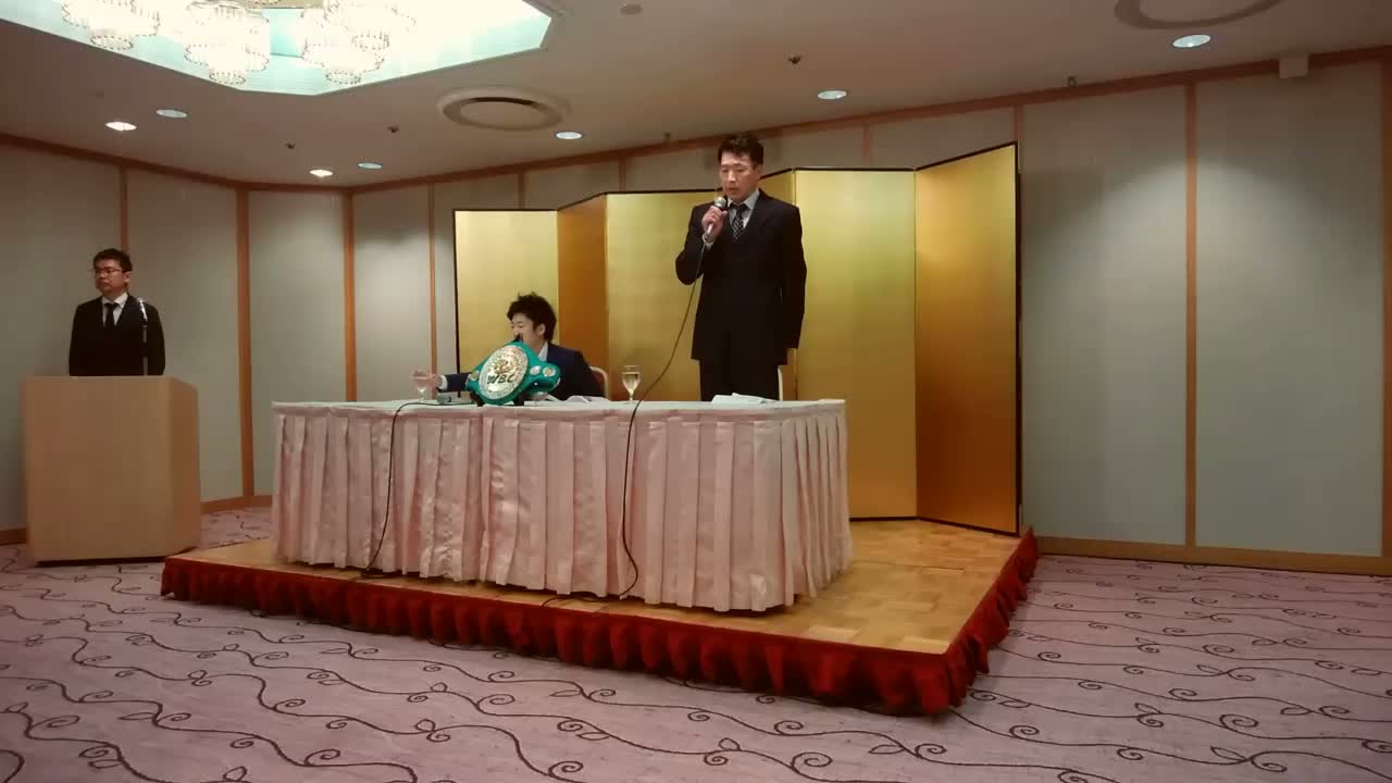 拳四朗(BMB) V4戦発表会見