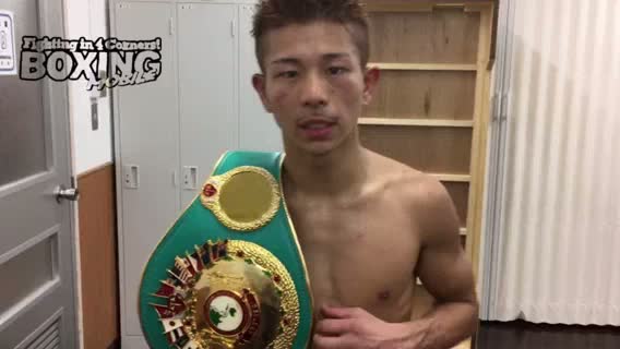 OPBFミニマム級王座戦勝ちコメント