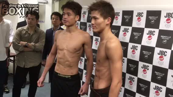 日本＆OPBF・Sフェザー級王座統一戦 前日計量