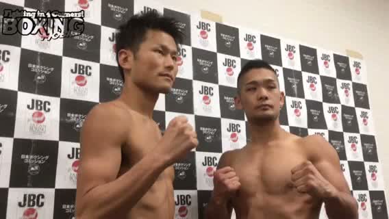 日本ウェルター級挑戦者決定戦前日計量動画