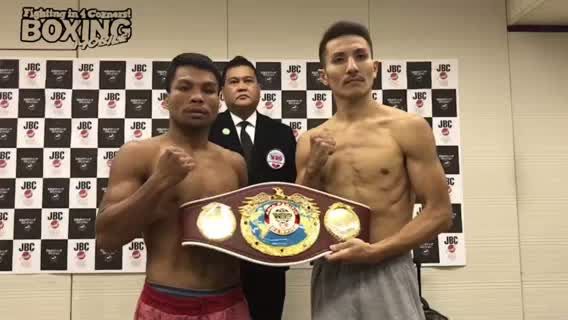 WBO-AP Sフェザー級王座決定戦前日計量