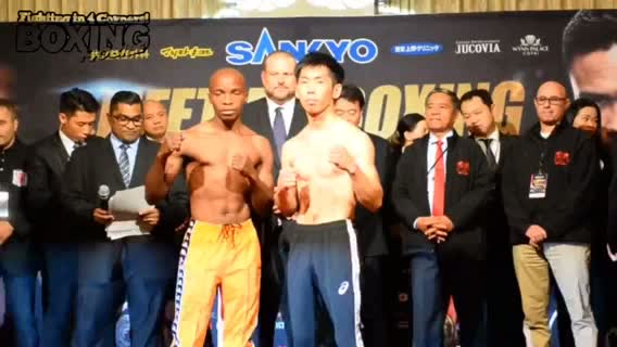 IBF世界フライ級タイトル戦前日計量