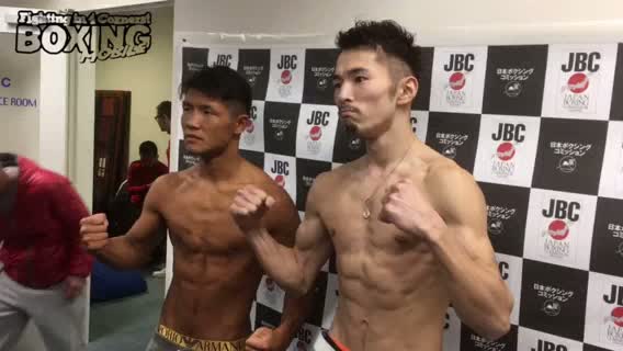 阿部vs杉田 前日計量動画