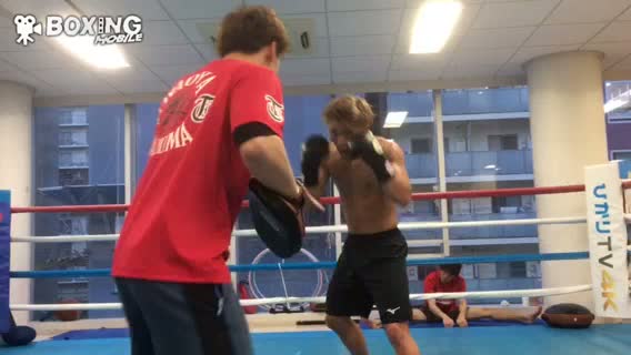 井上尚弥(大橋)ド迫力のミット打ち