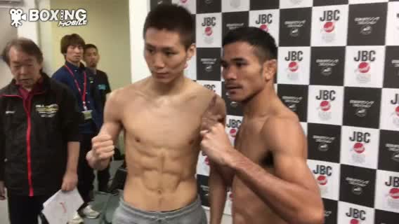 小國以載(角海老宝石)世界前哨戦前日計量動画