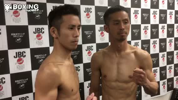 粉川拓也vs渡邉秀行 前日計量動画