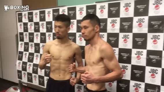 日本Lフライ級タイトル戦前日計量動画