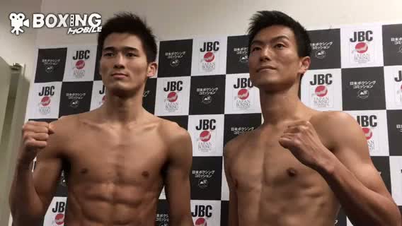 OPBF・Sフェザー級タイトル戦前日計量動画