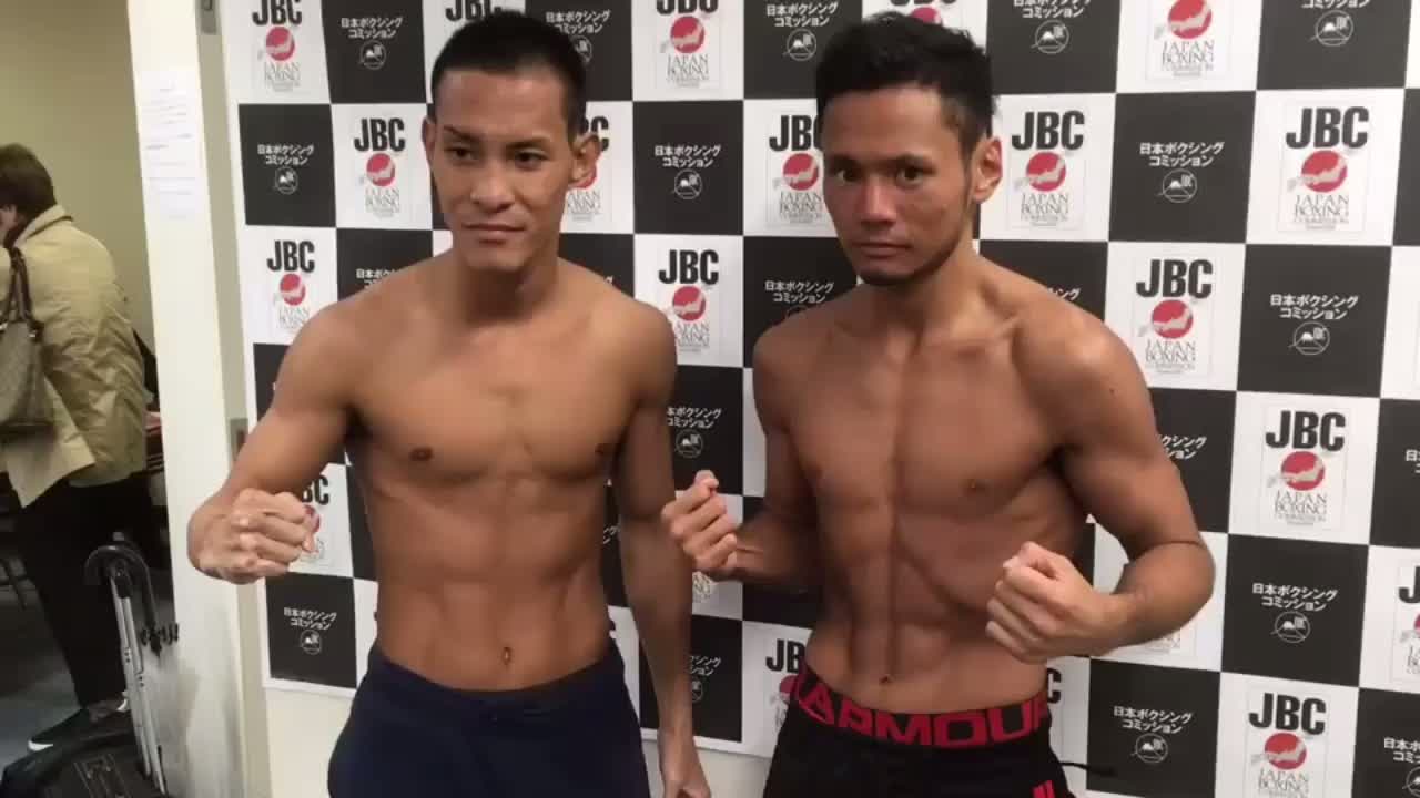 澤田京介vs田中一樹 前日計量動画