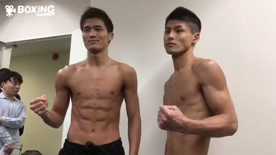 OPBF・Sフェザー級タイトル戦前日計量動画