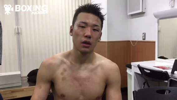 OPBFミドル王座戦勝ちコメント動画