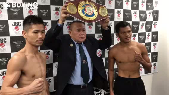 WBO-AP スーパーフライ級タイトル戦前日計量動画