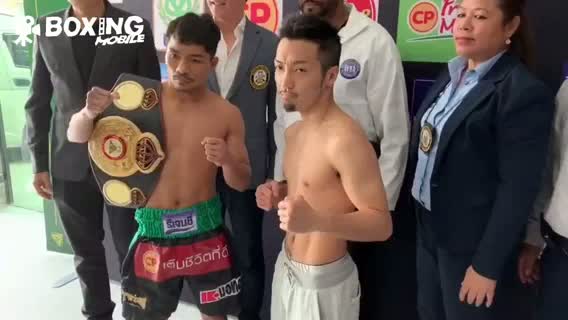 ノックアウトvs田中前日計量動画