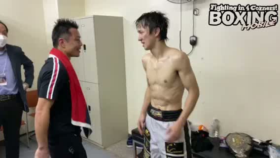 日本スーパーフライ級王座決定戦後動画