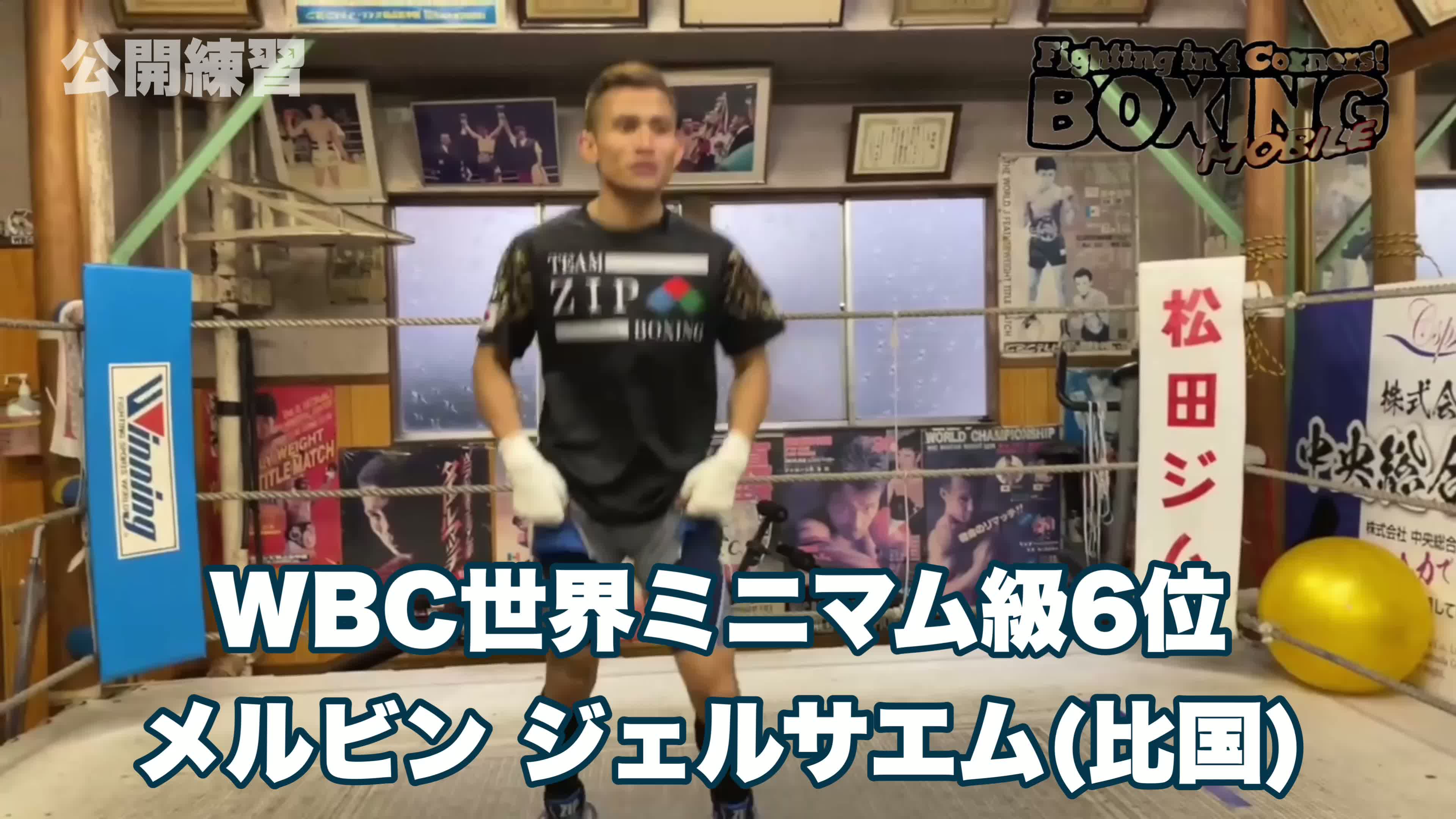 メルビン・ジェルサエム(比)公開練習動画