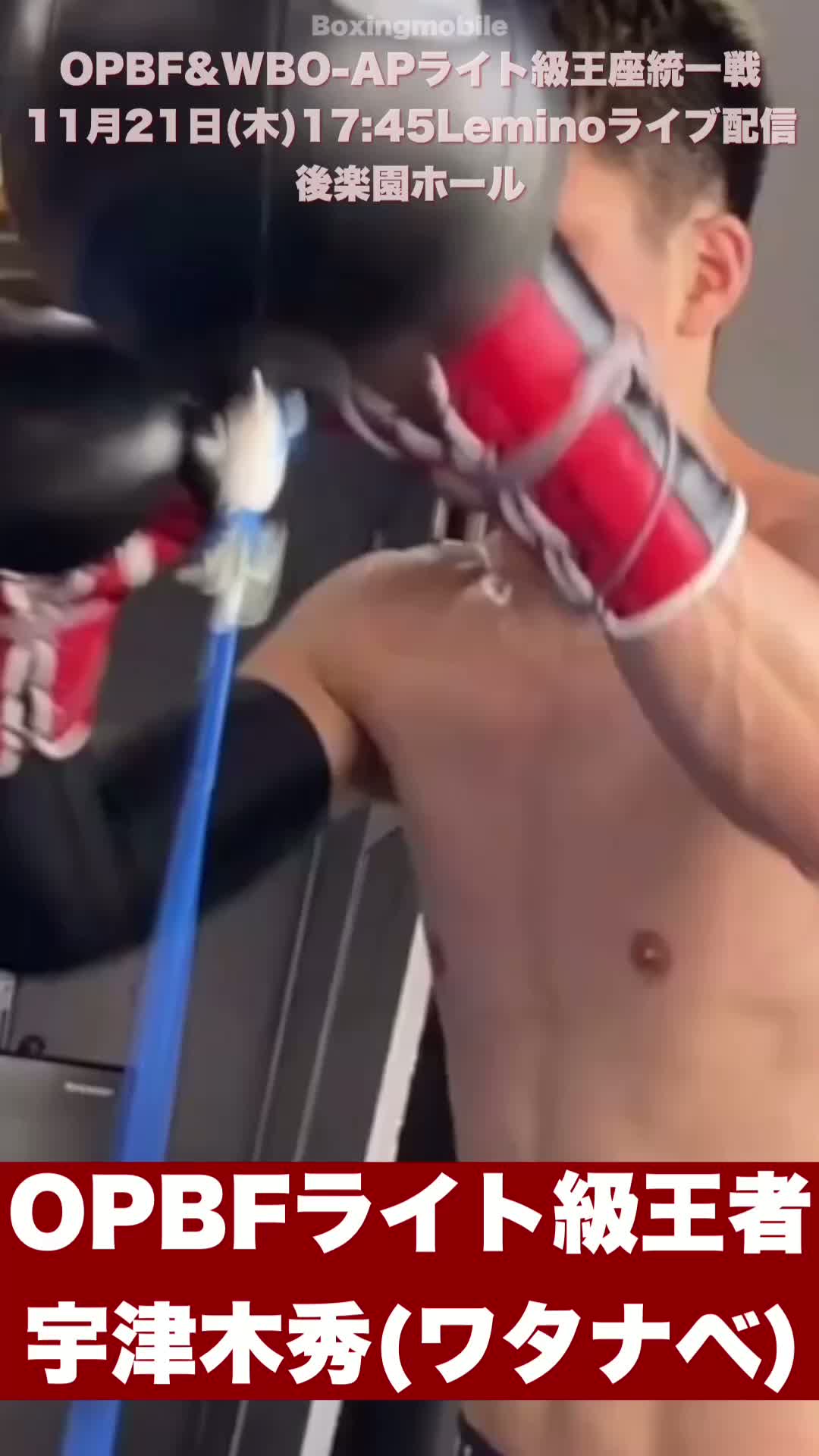 ライト級練習動画 宇津木秀vs保田克也