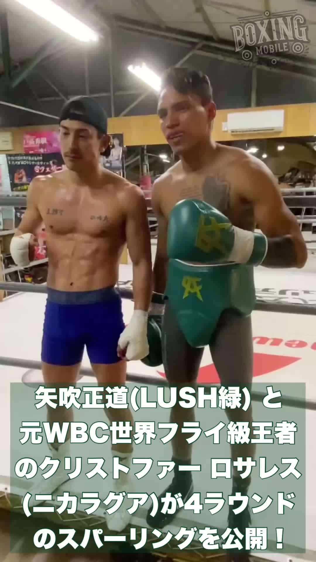 矢吹正道ロサレス公開スパー動画