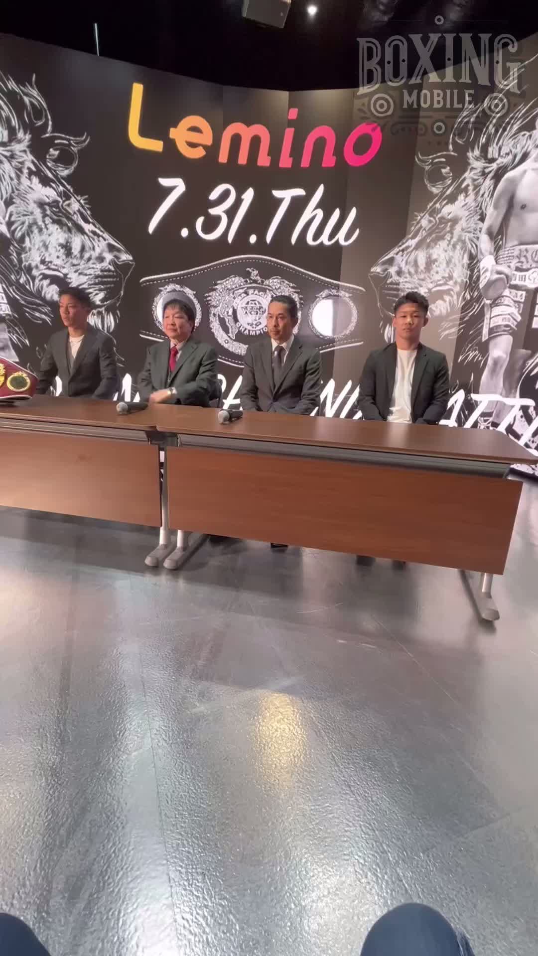 WBO-APスーパーフェザー級戦発表会見動画