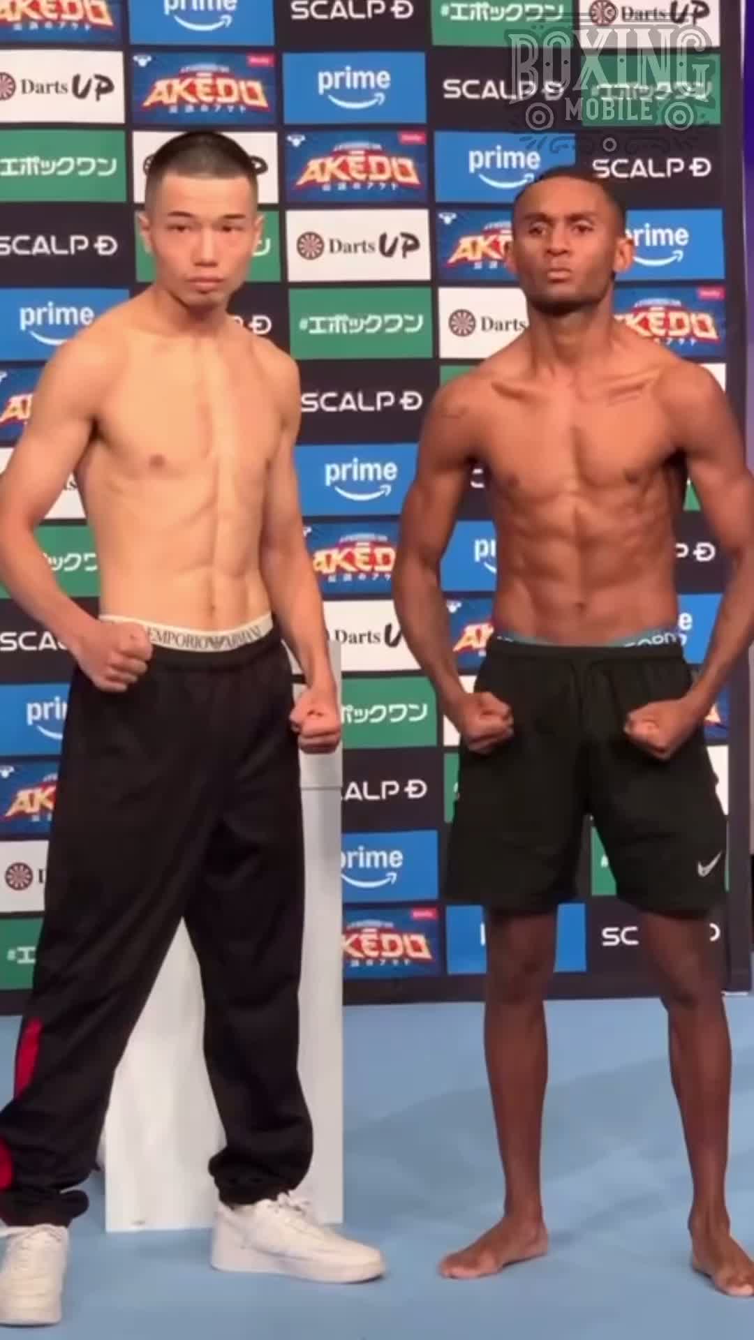 増田陸vsバンケス前日計量動画
