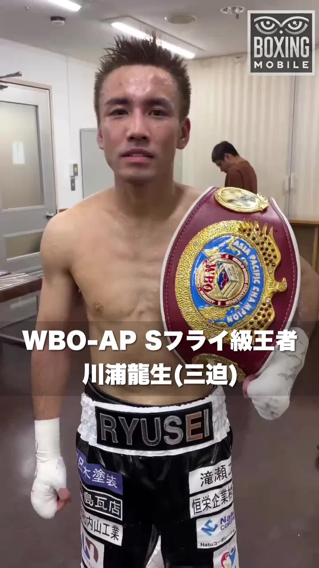 WBO-AP Sフライ級王者の勝ちコメ動画