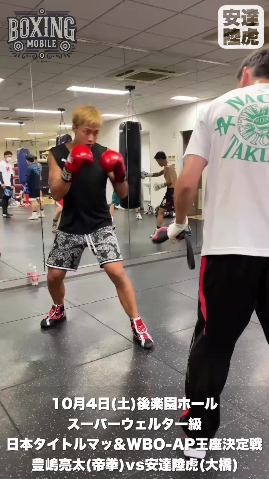 安達陸虎(大橋)ミット動画