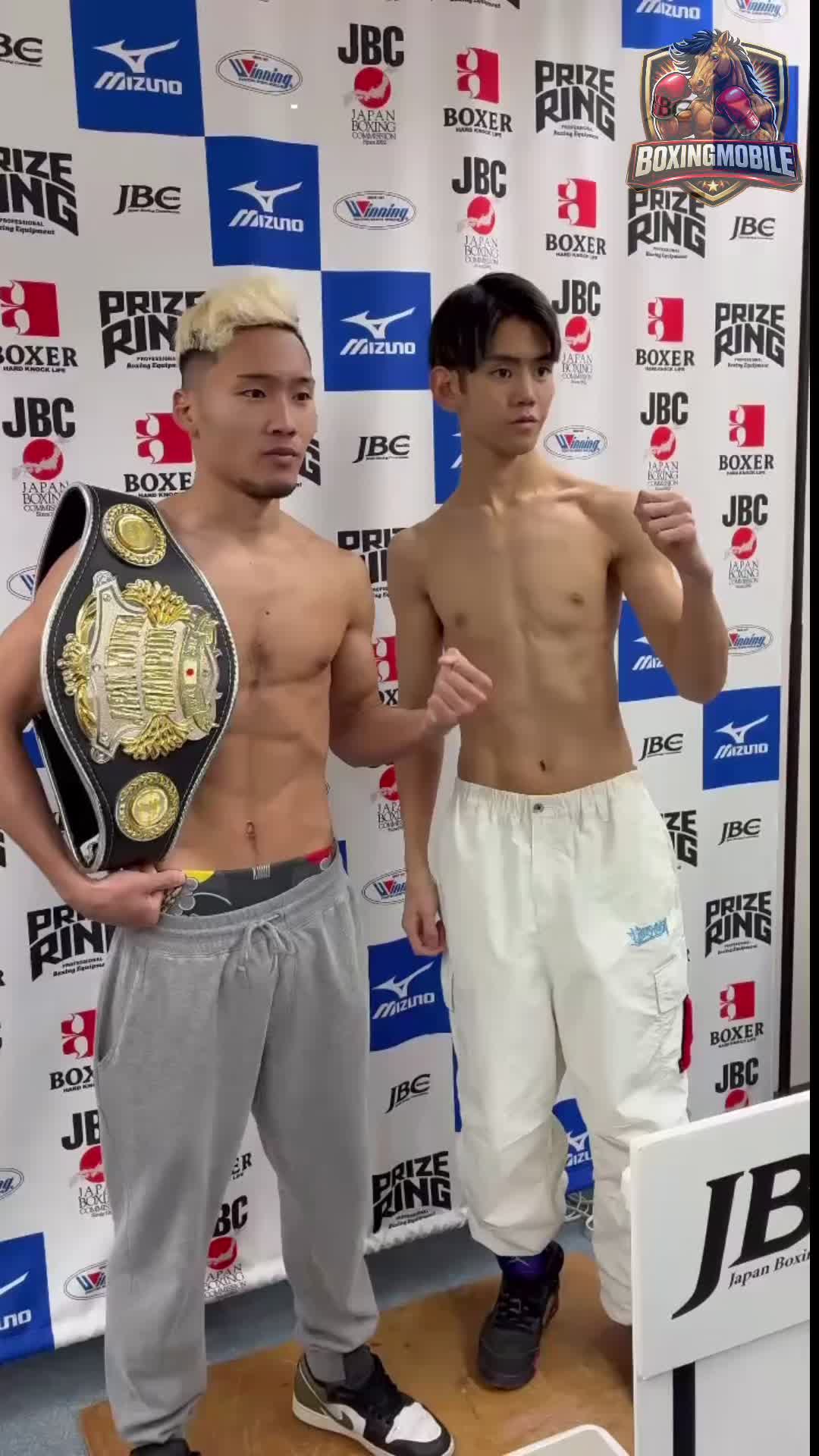 日本ユース前日計量映像