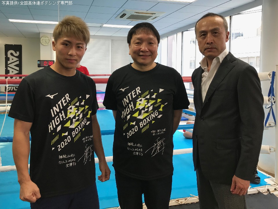 右:富樫実全国高体連ボクシング専門部・部長