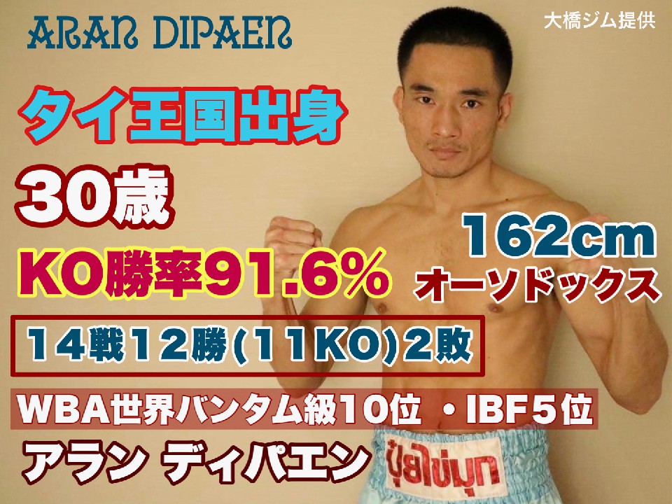 <a href="../boxer/boxer.html?boxer_id=8859">アラン・ディパエン(タイ)選手名鑑へ>></a>