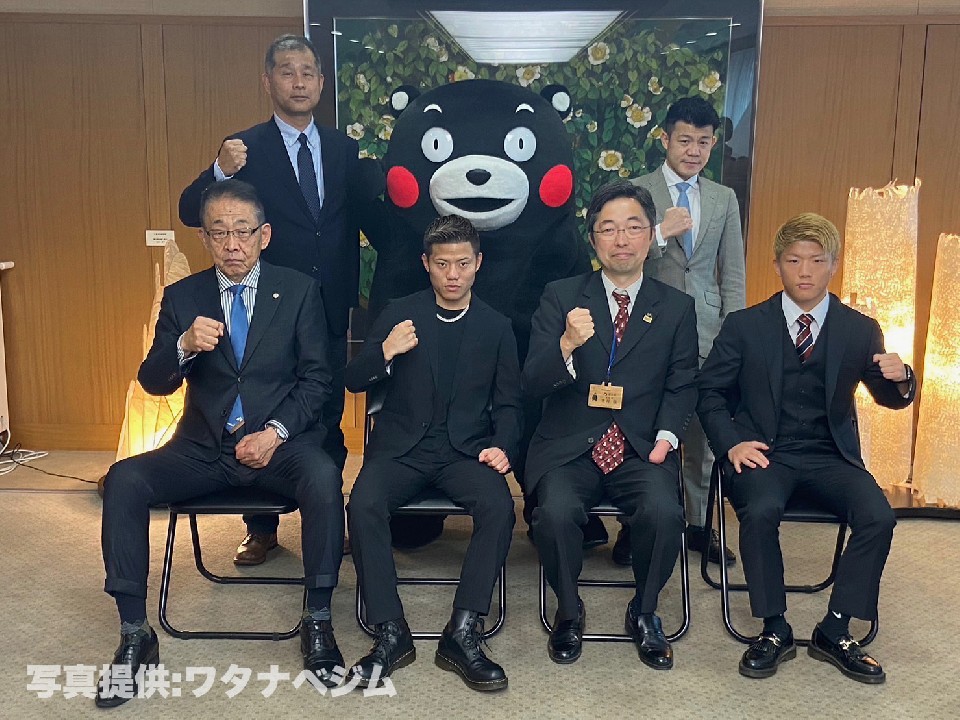 重岡兄弟が熊本県庁を表敬訪問