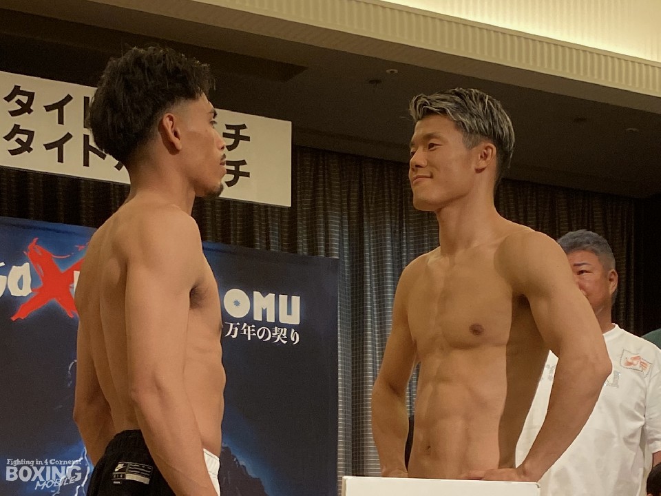 アンジェロ・レオvs亀田和毅! フェイスオフは10秒!