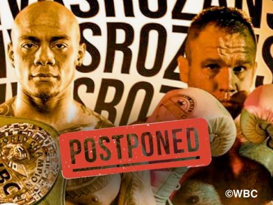 WBCブリッジャー級タイトル戦は延期