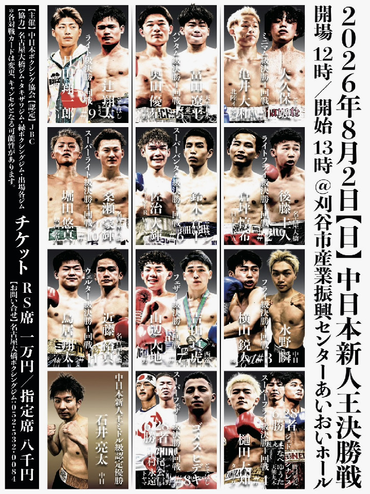中日本新人王決勝戦 